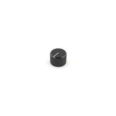 Black 23mm metal potentiometer knob